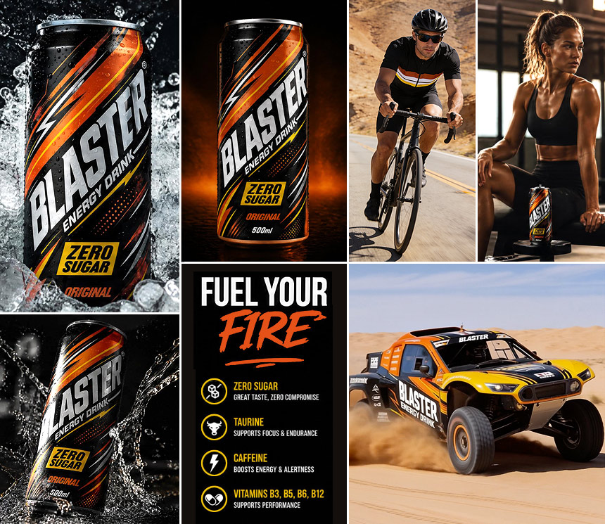 Energy Drink mood board