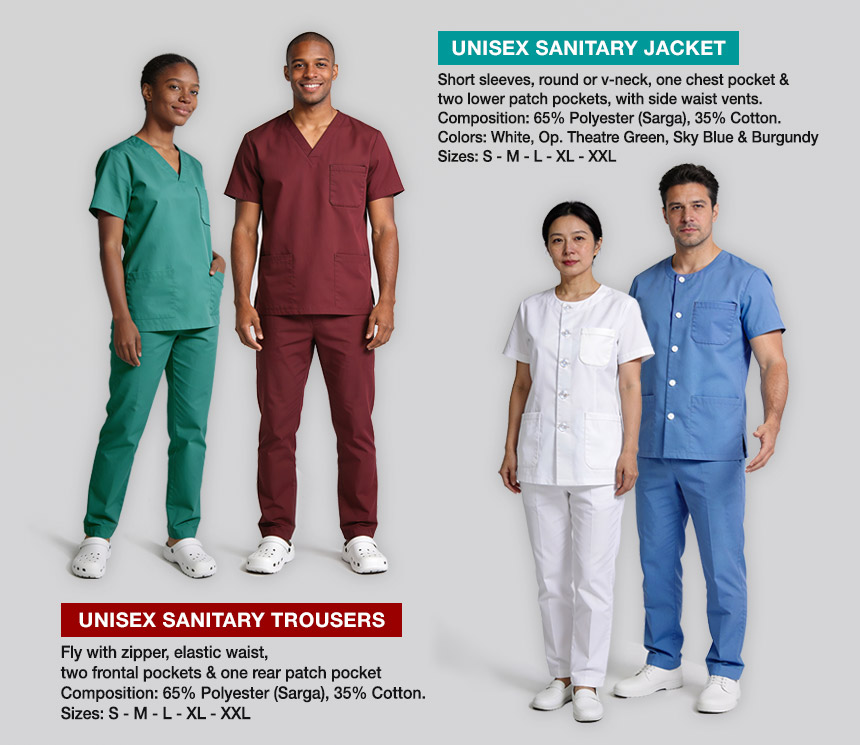 sanitary clothing catalogue layout